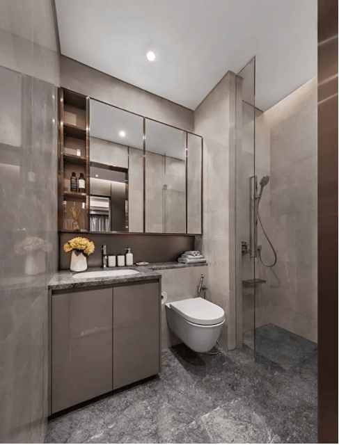 Tủ lavabo–vanity tại The MarQ Quận 1 do Casta thi công