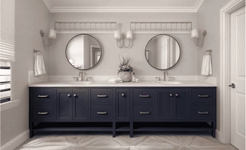 Mẫu thiết kế tủ lavabo độc đáo tại Casta