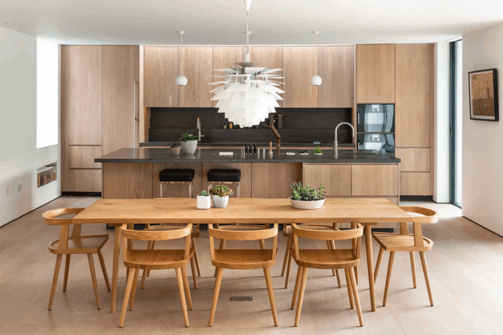 Mẫu tủ bếp dưới đẹp Scandinavian Light