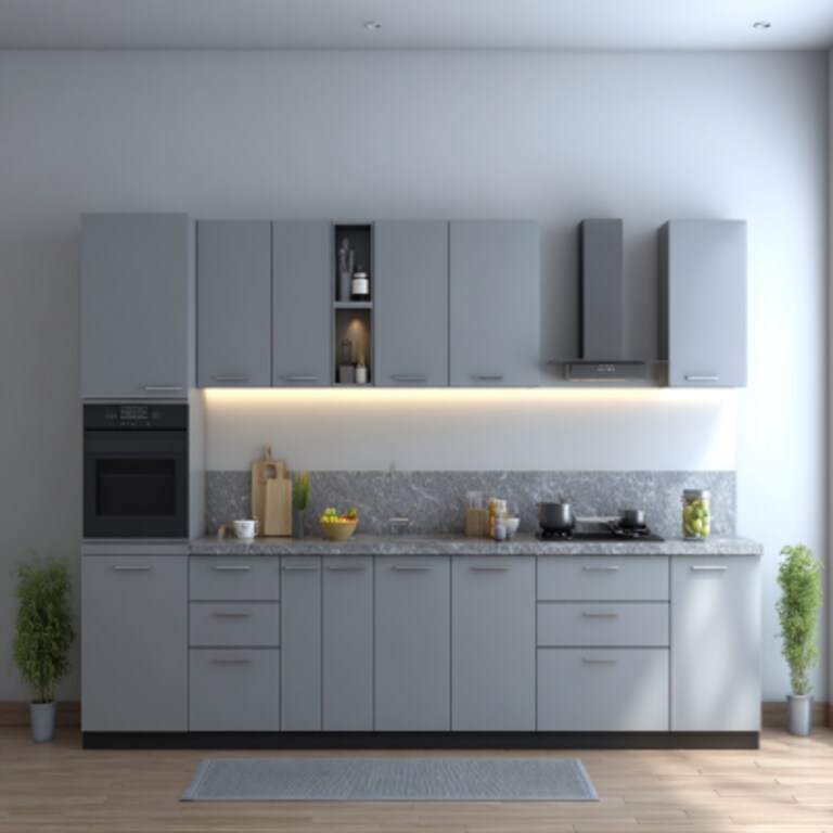 Laminate xám xi măng nhám – tinh giản và hiện đại, phù hợp nhà phố trẻ trung
