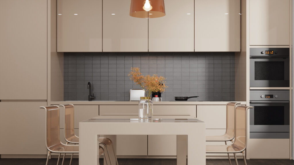 Acrylic màu be pastel – phù hợp phong cách Nhật Bản tối giản