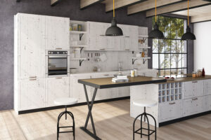 so sánh tủ bếp cổ điển và hiện đại