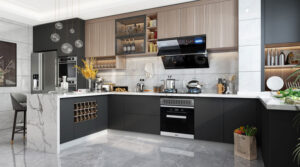 thiết kế tủ bếp đảm bảo an toàn