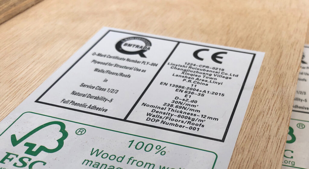 Kiểm tra chứng nhận tiêu chuẩn ván ép E1 trong hồ sơ vật liệu dự án
